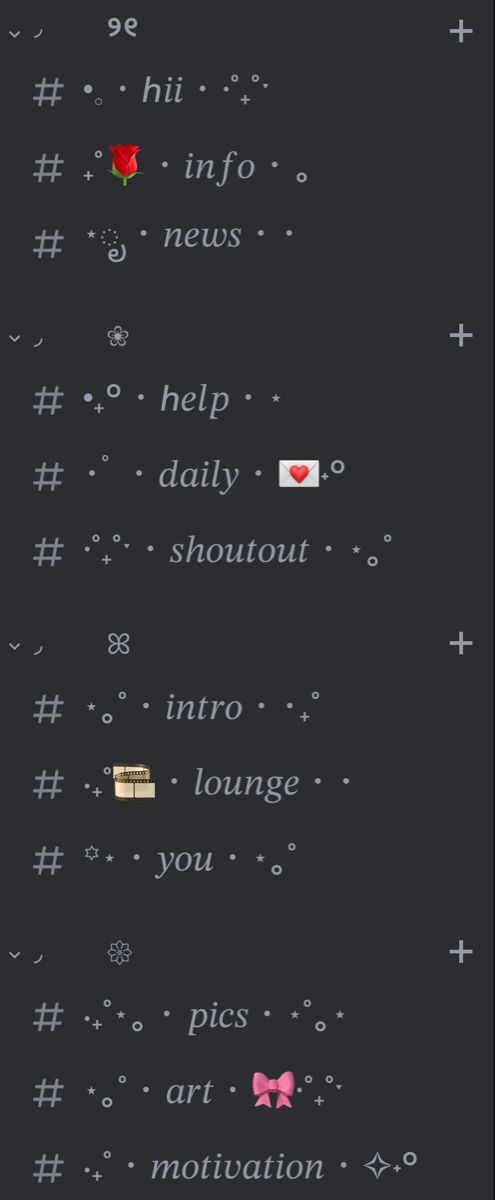 server template discord aesthetic