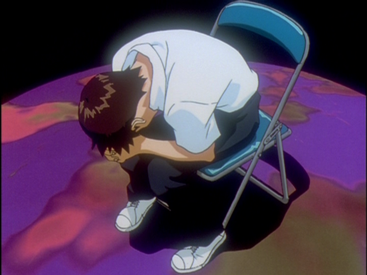 shinji sentado