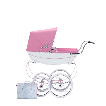 silver cross pink dolls pram