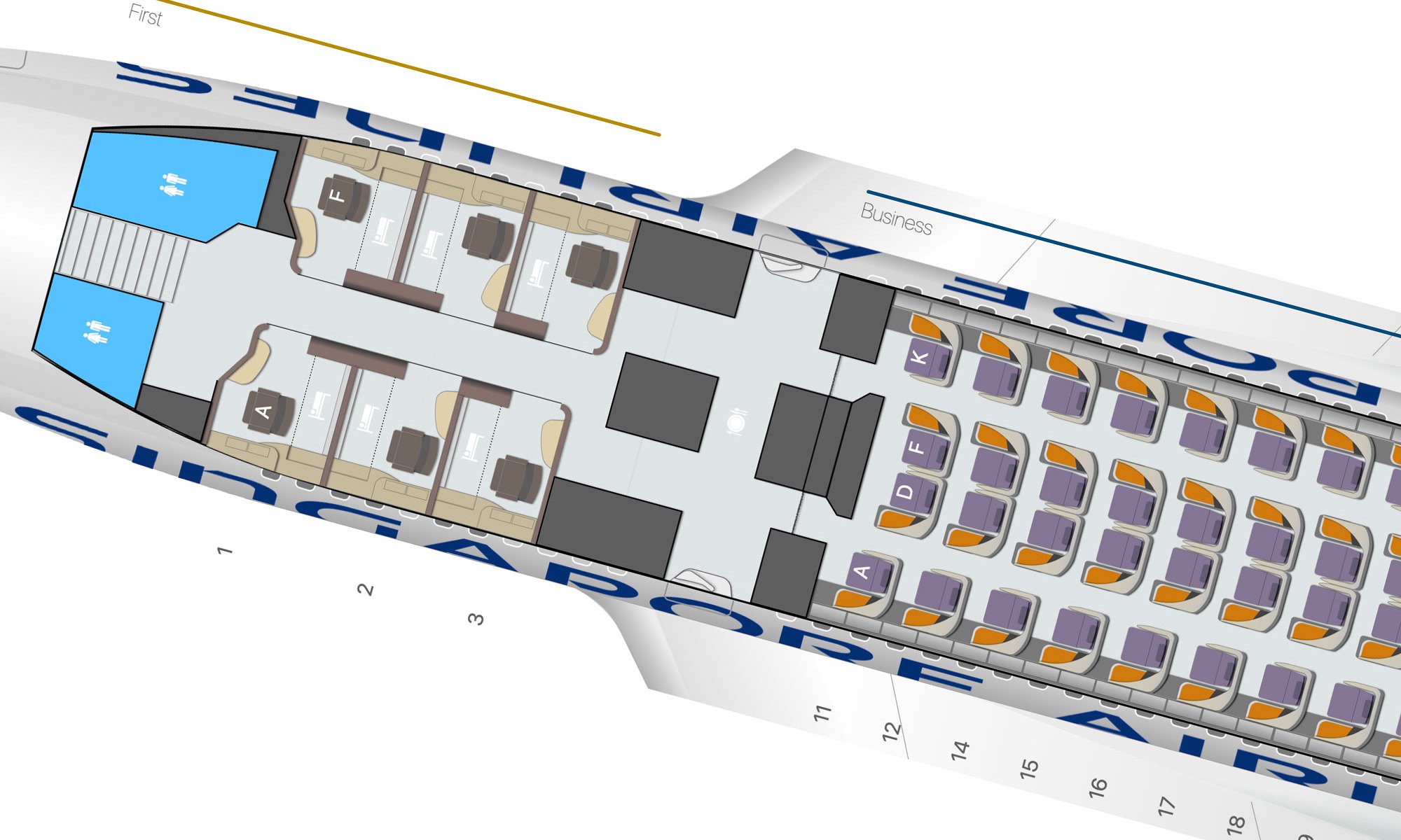 singapore airlines seat configuration