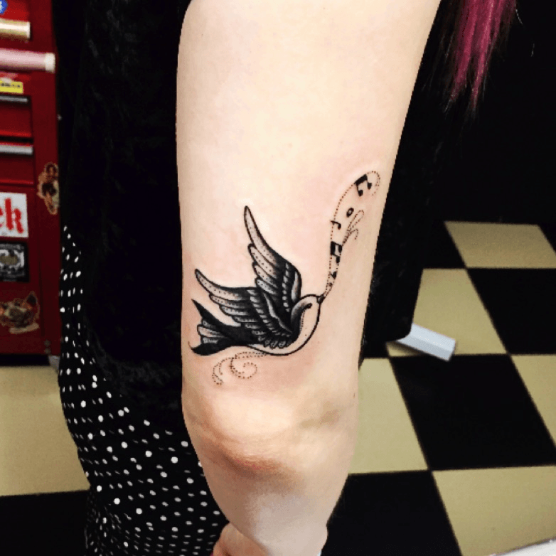singing bird tattoo