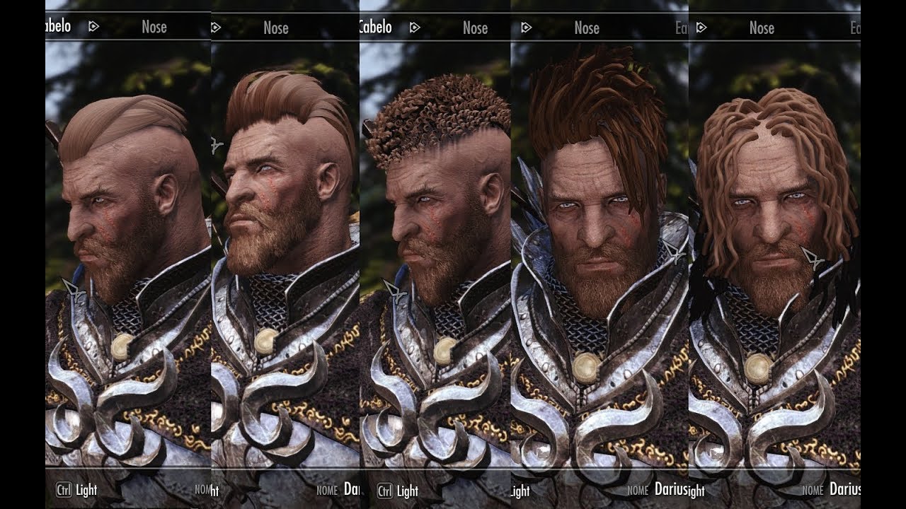 skyrim se hair mods