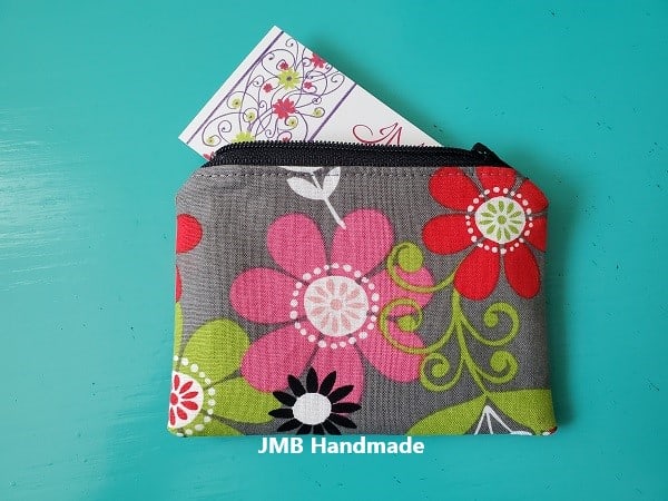 small coin purse with zipper