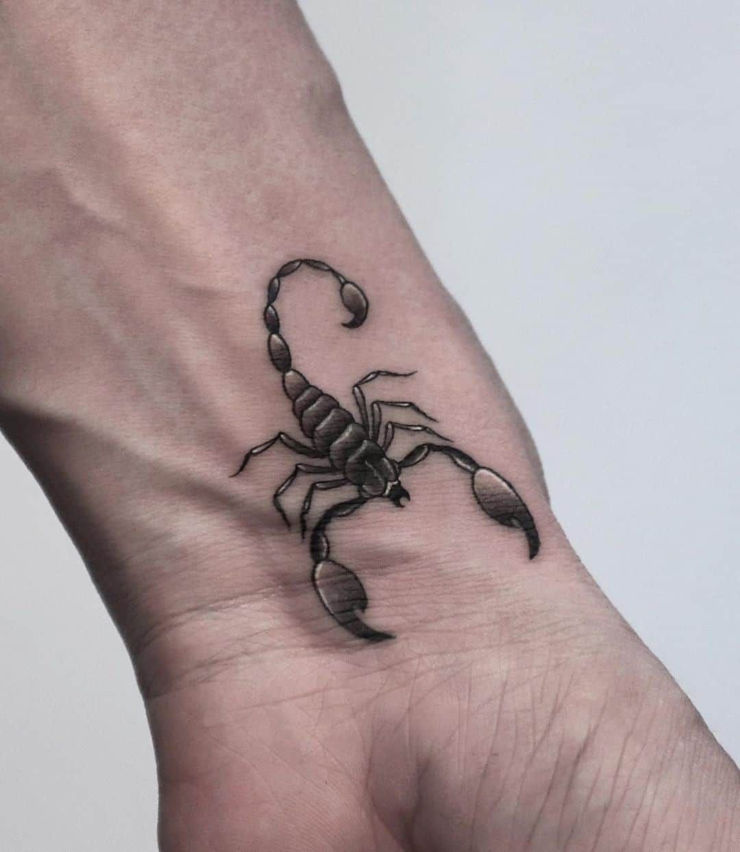 small scorpion tattoo