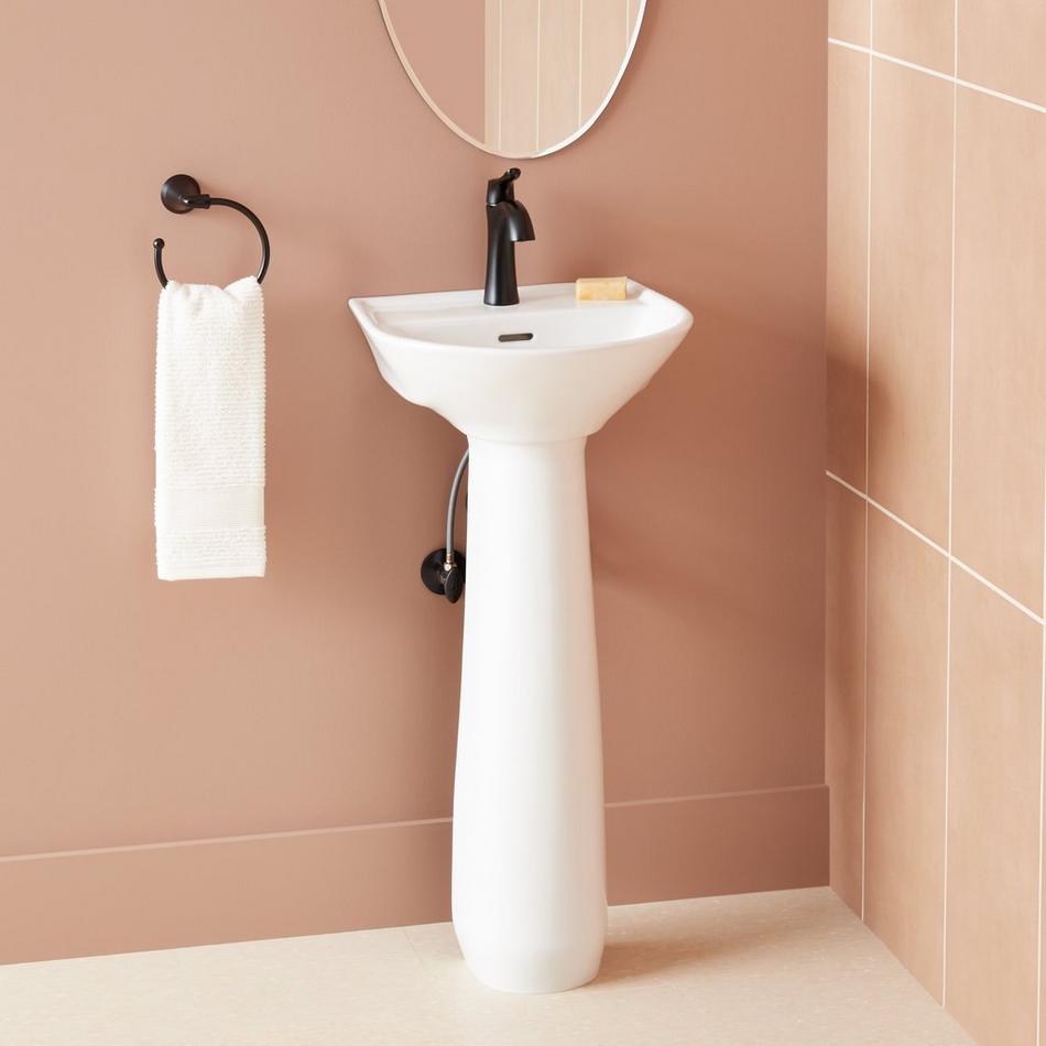 smallest pedestal sink