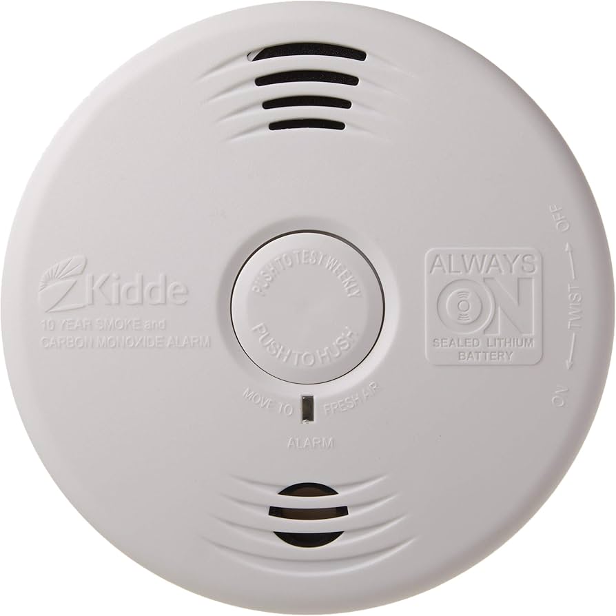 smoke carbon monoxide detector 10 year battery