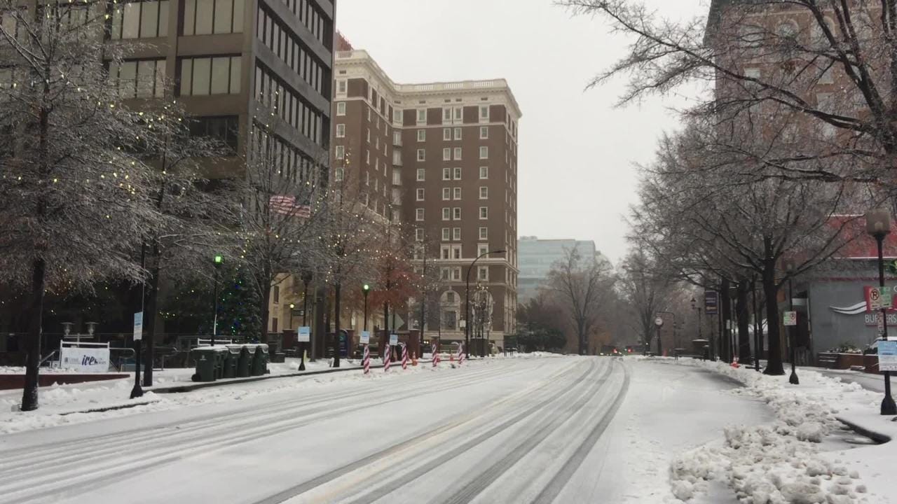 snow in greenville south carolina