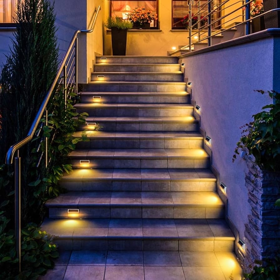 solar deck step lights