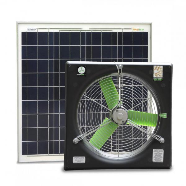 solar greenhouse fan