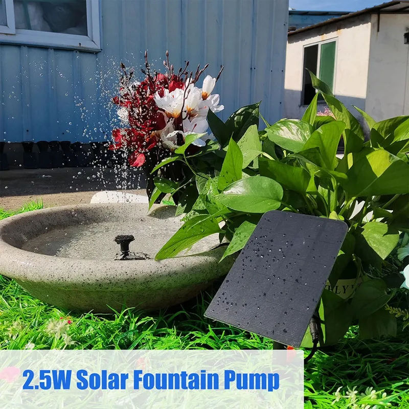solar powered water fountain pump