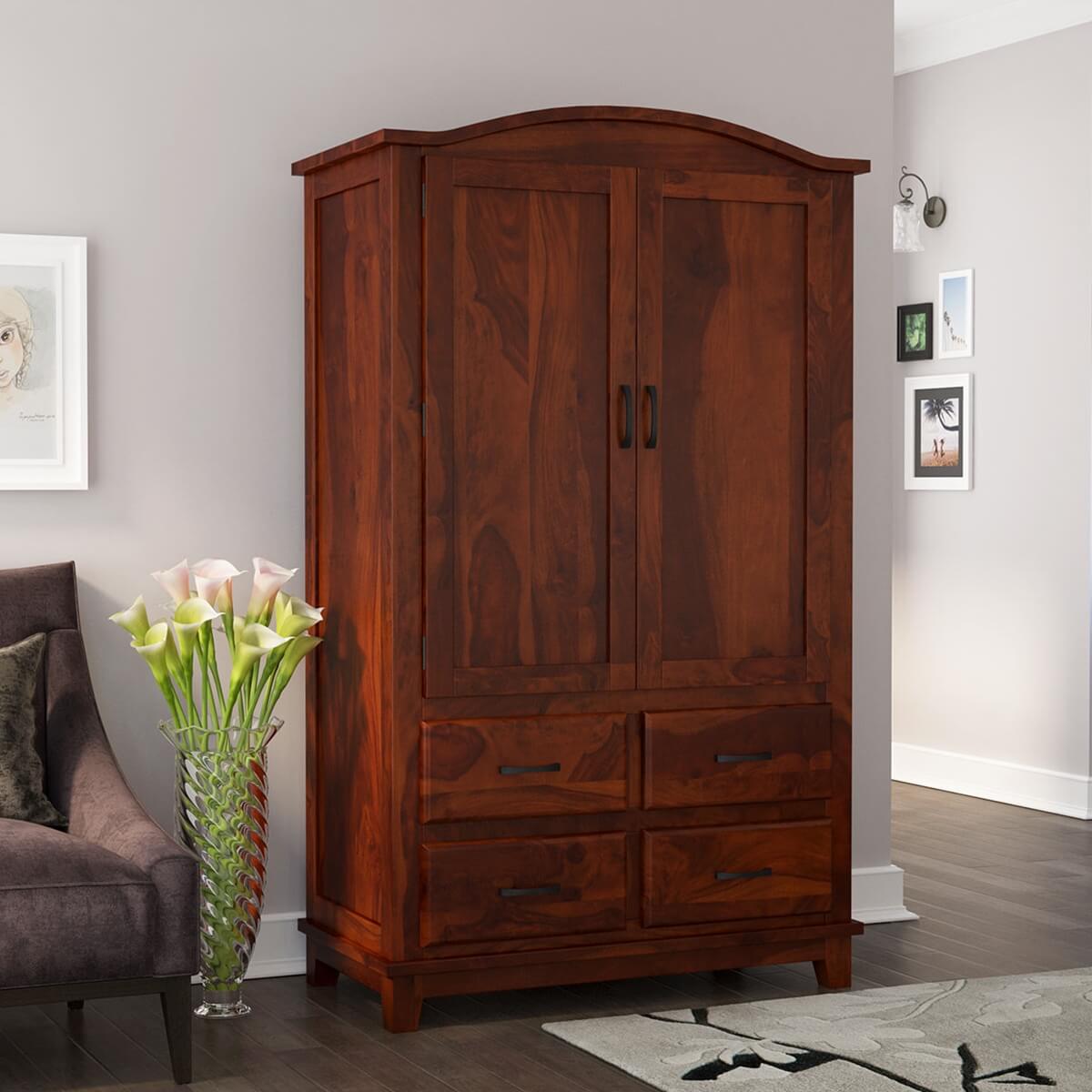 solid wood armoire wardrobe