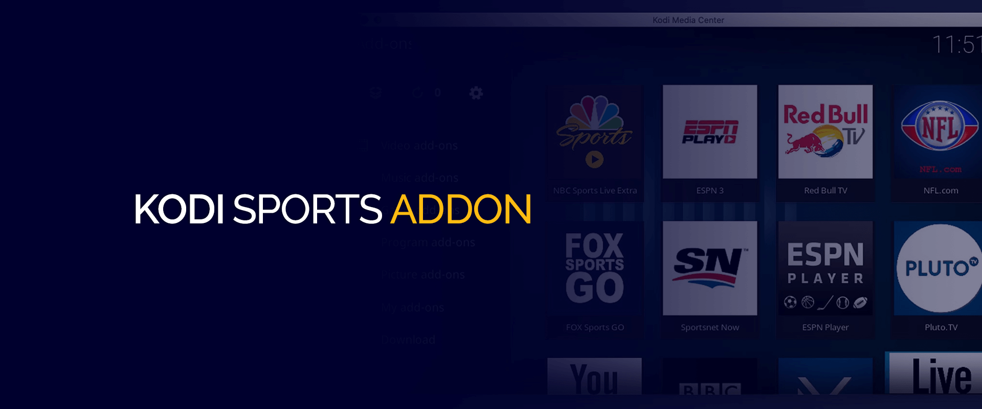 sport addons for kodi