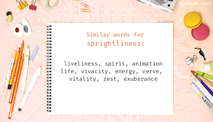 sprightliness synonym