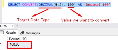 sql server convert