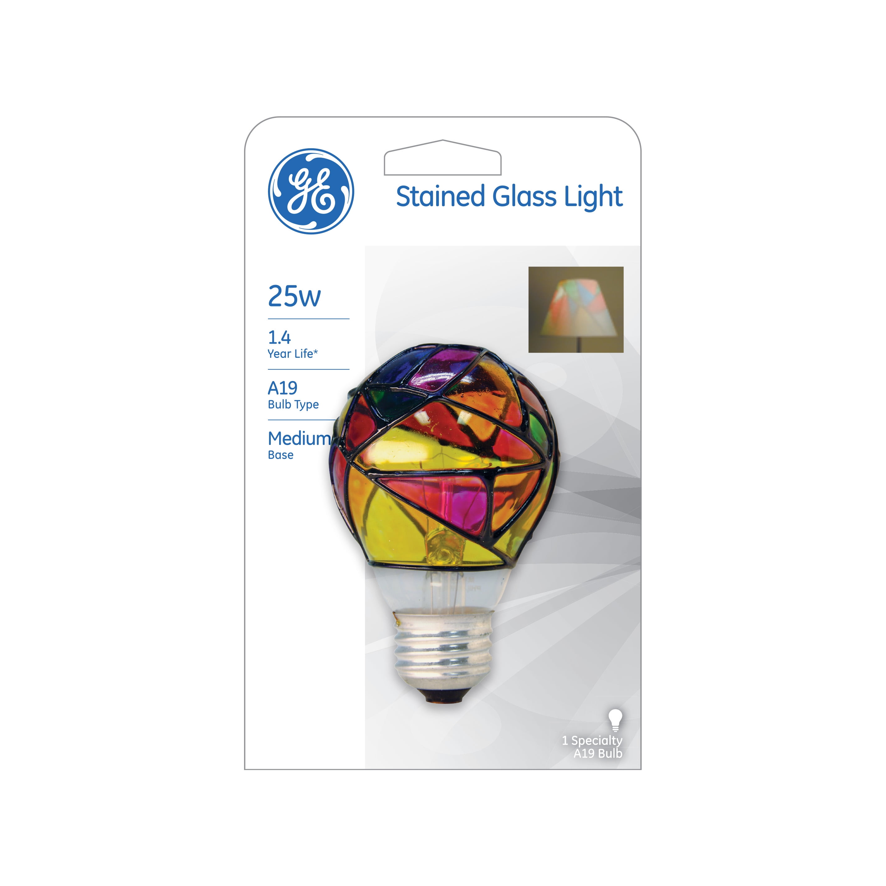 stained glass light bulb
