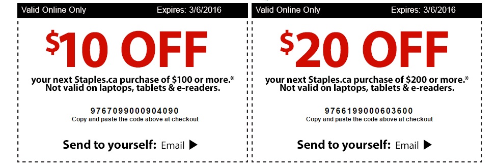 staples print discount code canada