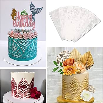 stencil cake design