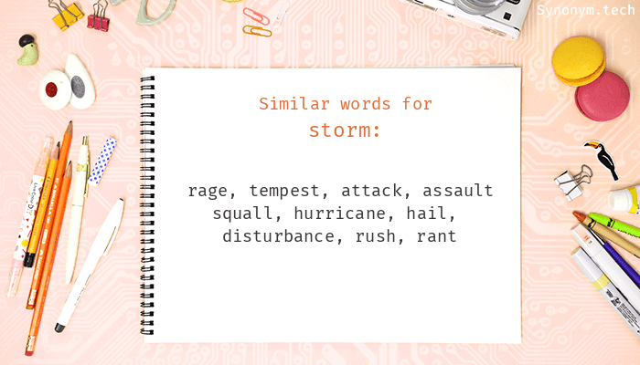 storming synonym