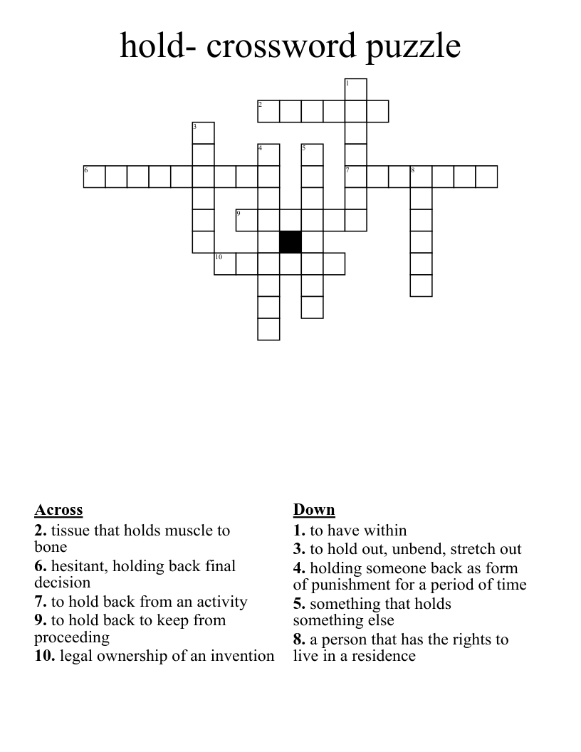 stretch out crossword