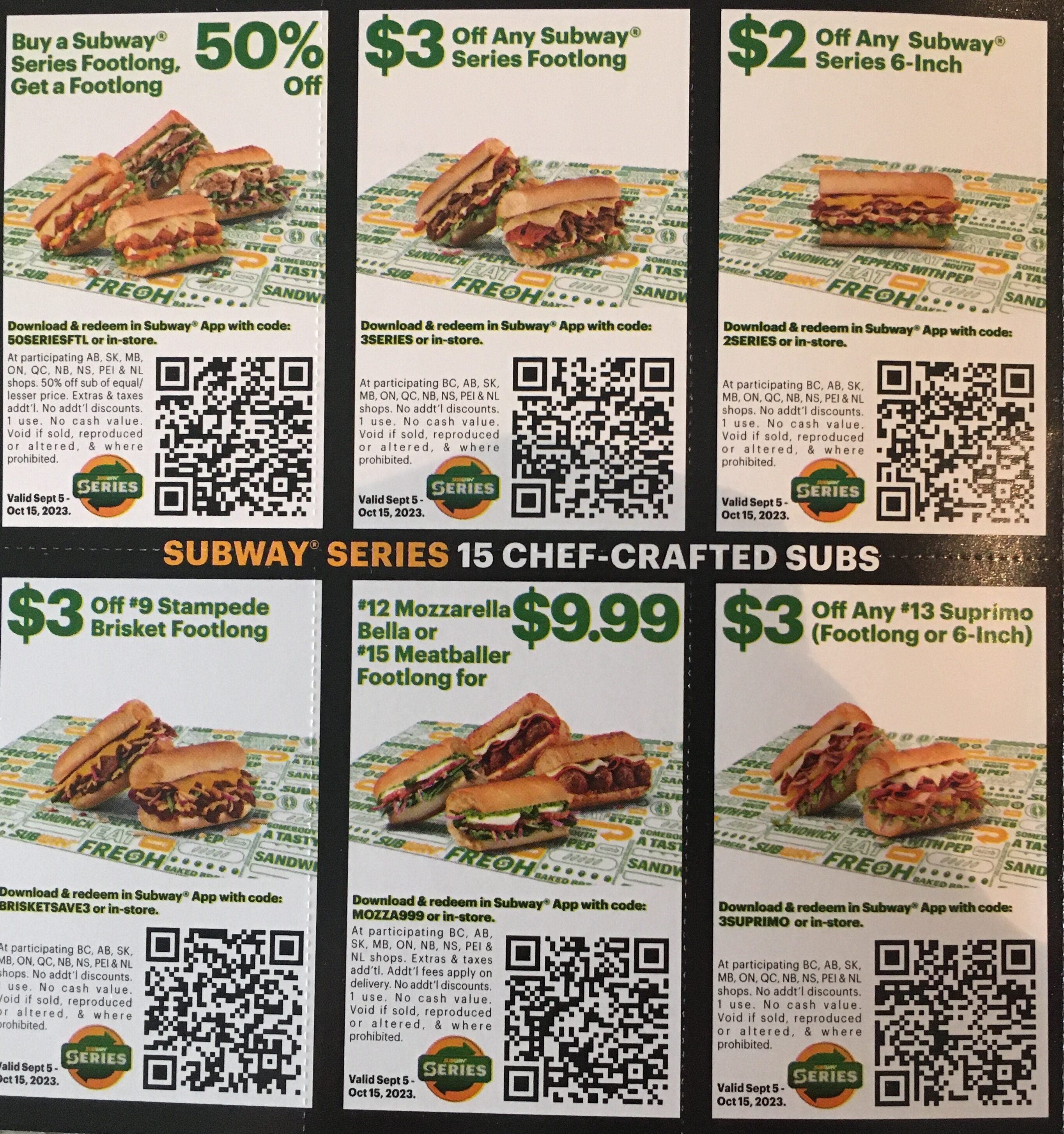 subway canada deals