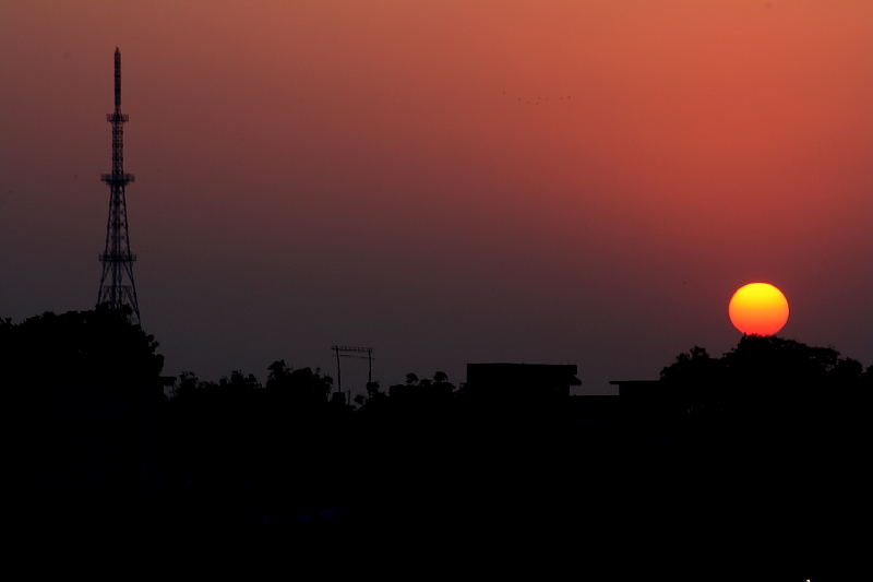 sunset time allahabad
