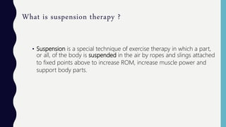 suspension therapy slideshare