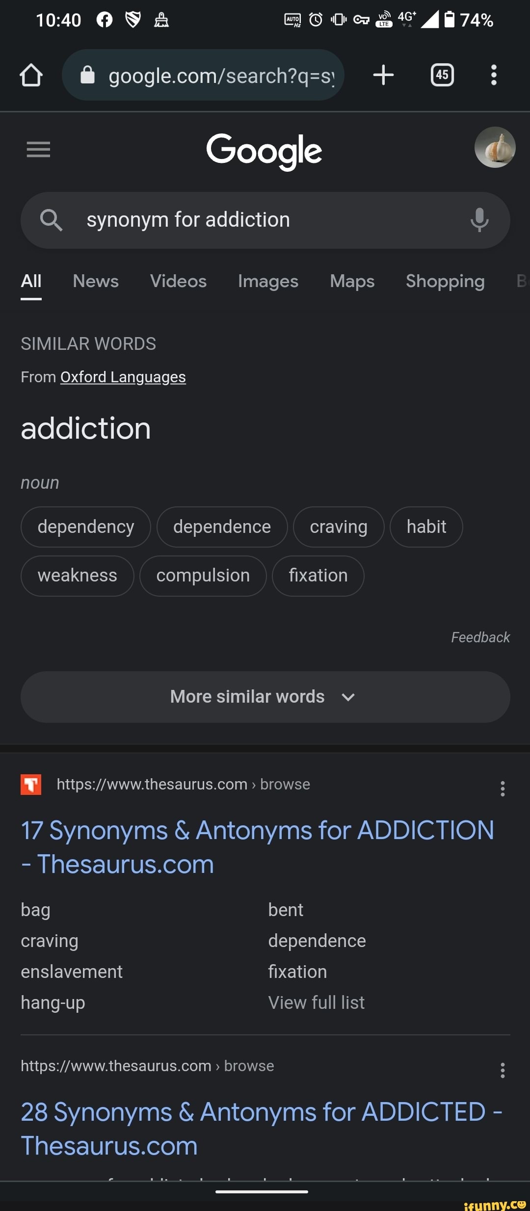 synonym compulsion