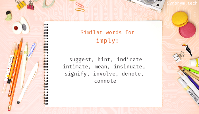 synonym for imply