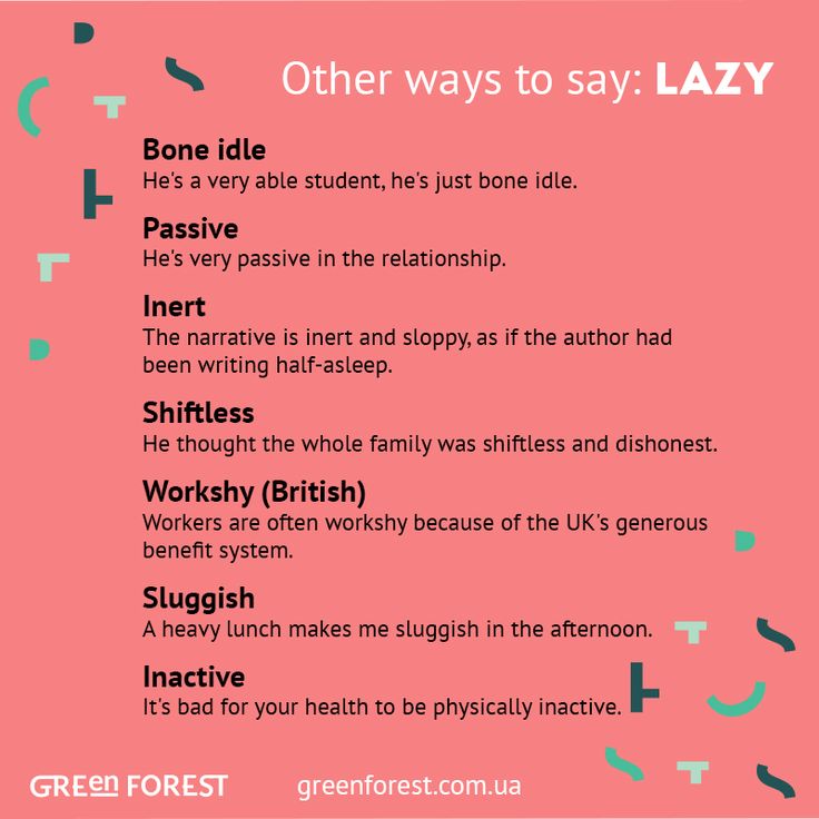 synonym for lazy