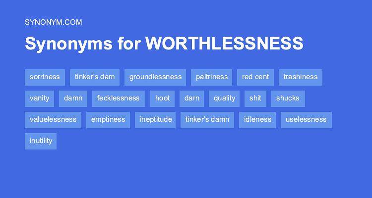 synonym uselessness