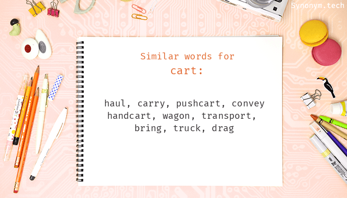 synonyms for cart