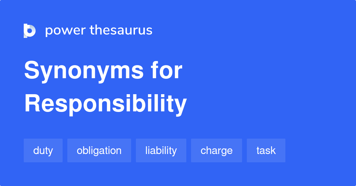 synonyms for responsible