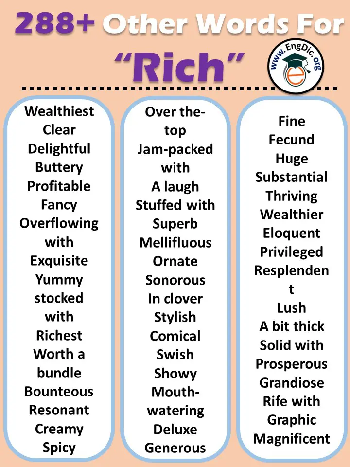 synonyms for rich