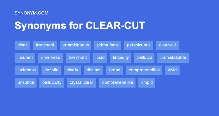 synonyms of clear