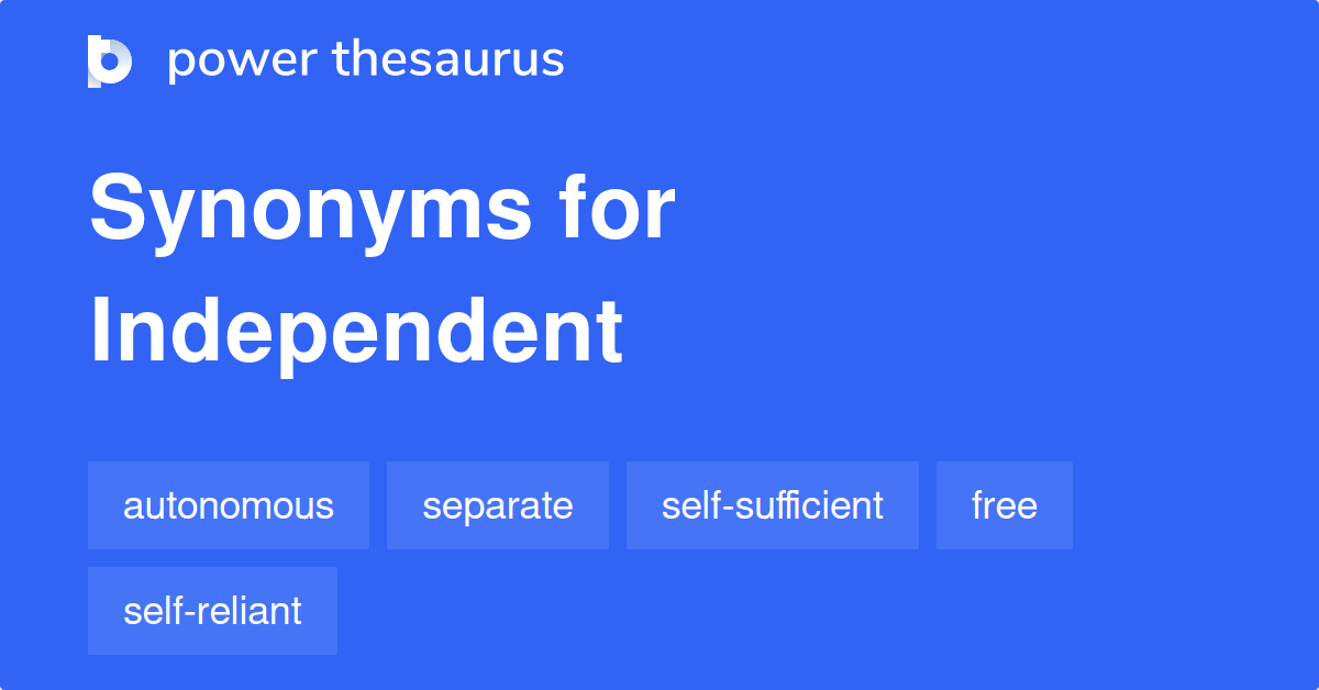 synonyms of independent