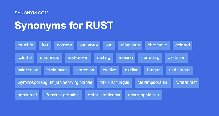 synonyms of rusty