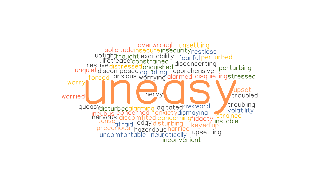 synonyms of uneasy