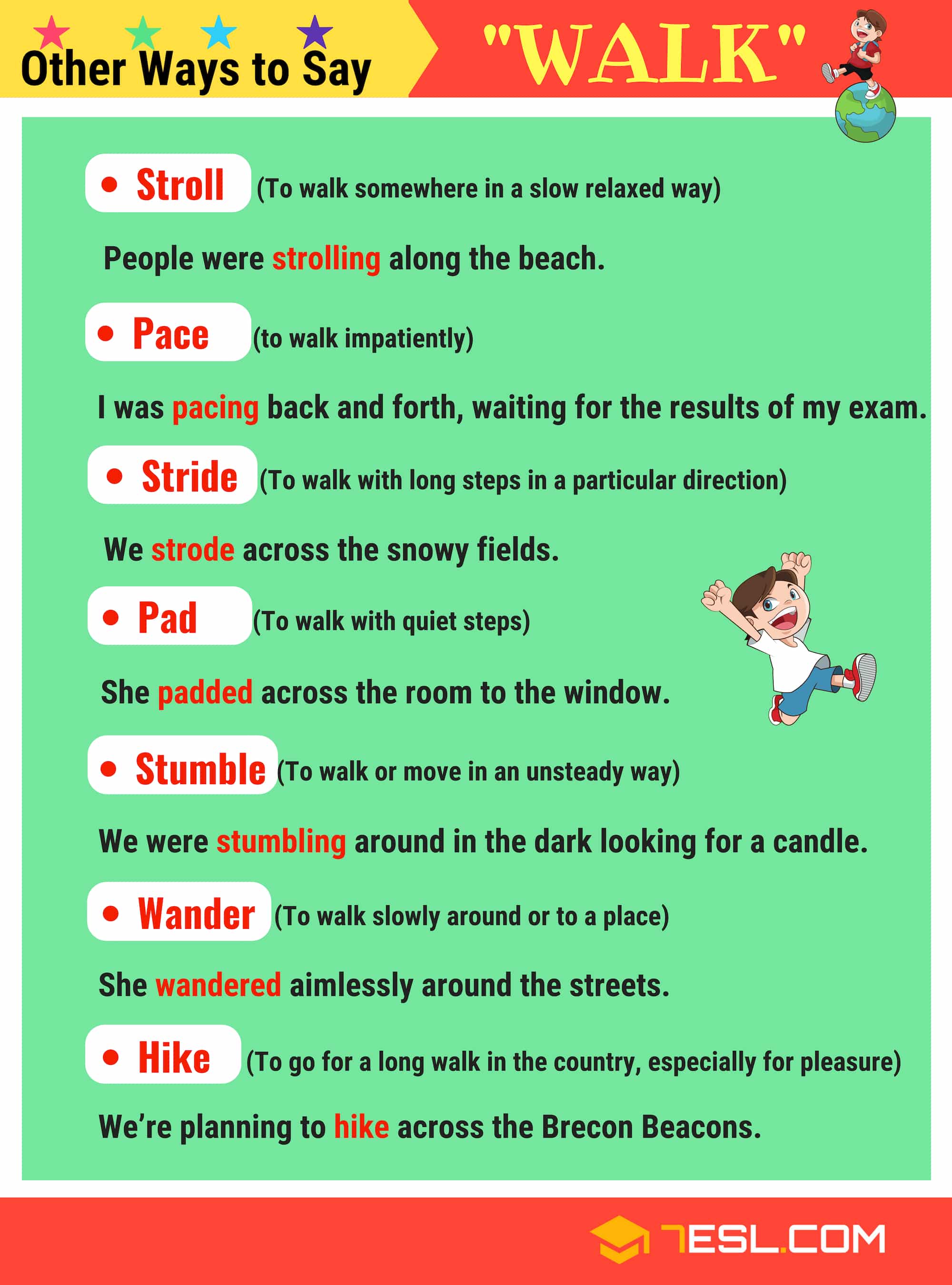 synonyms of walk