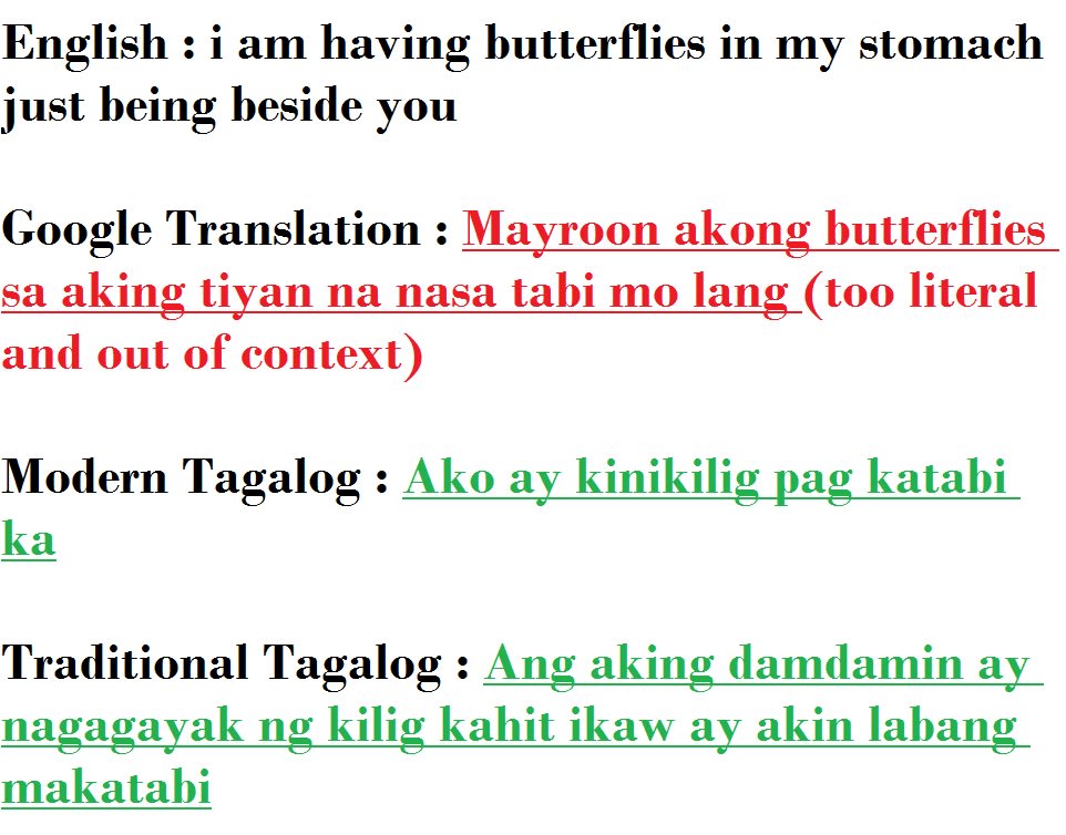 tagalog to english with correct grammar