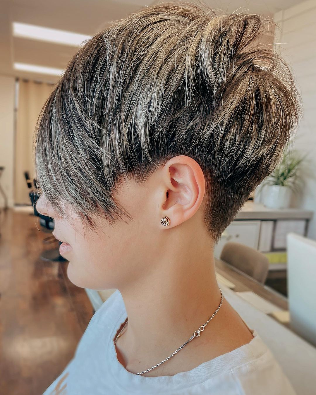 tapered undercut undercut edgy pixie cut