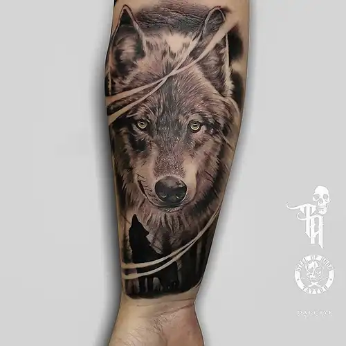 tatuaje lobo