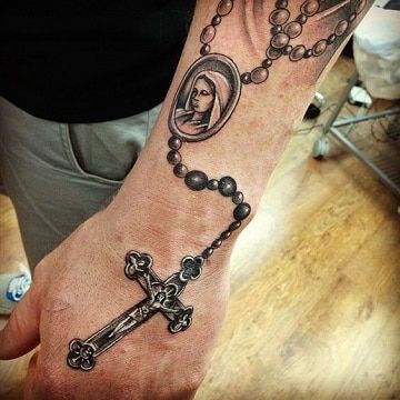 tatuajes de rosarios