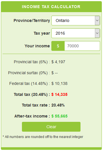 tax calculator quebec