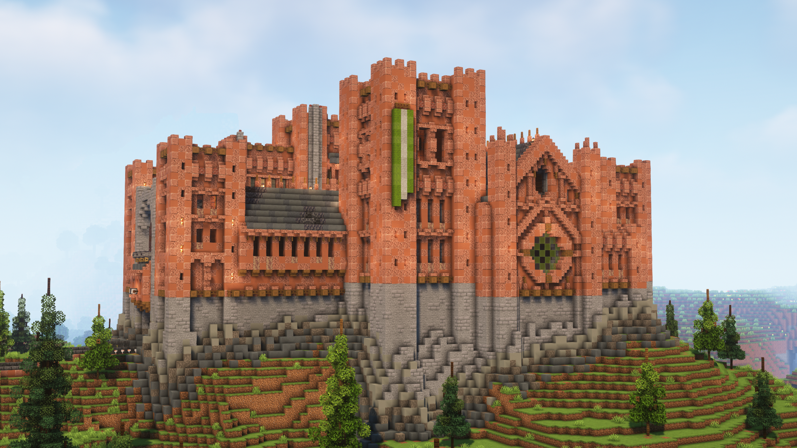 terracotta castle minecraft