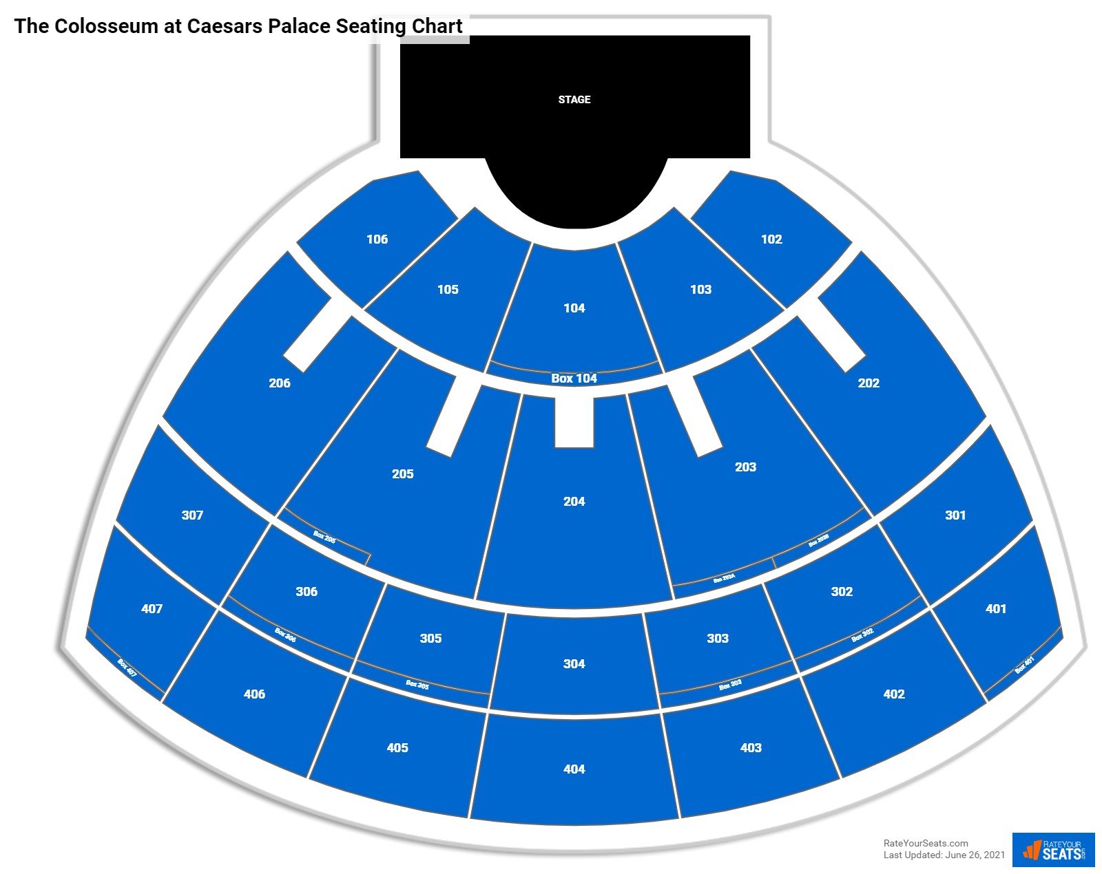 the colosseum at caesars palace seating chart