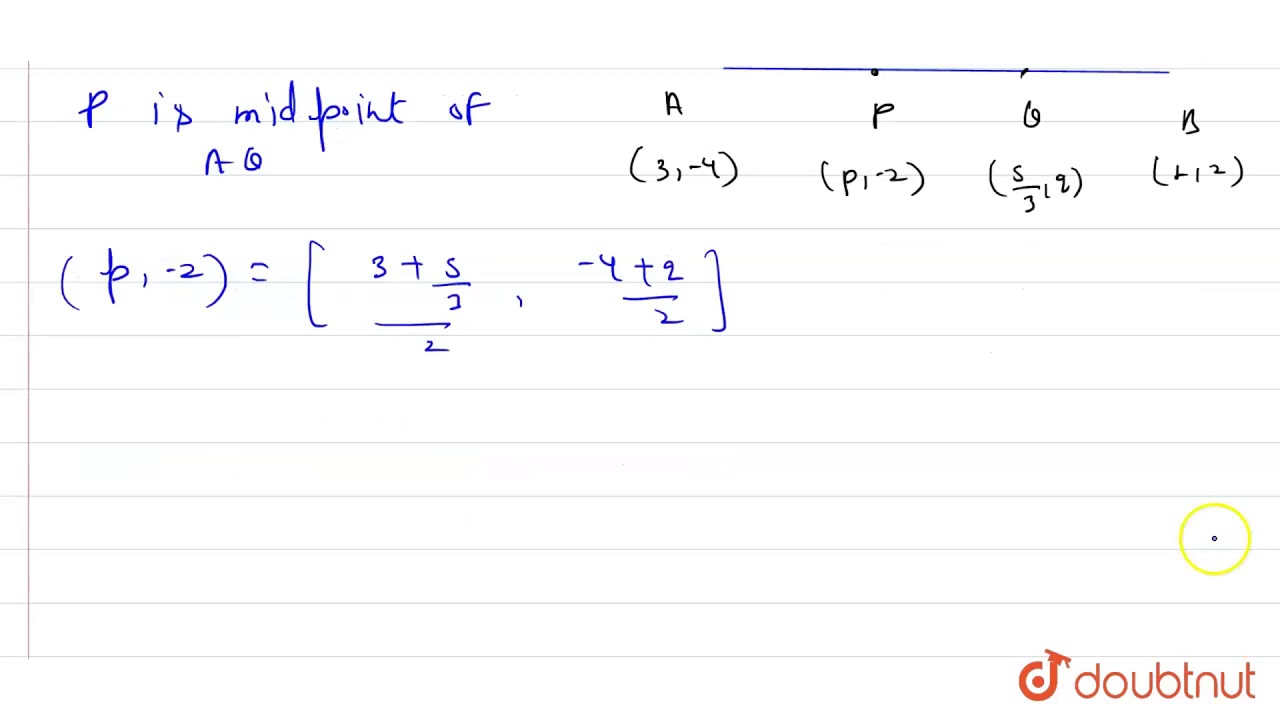 the line segment joining the points