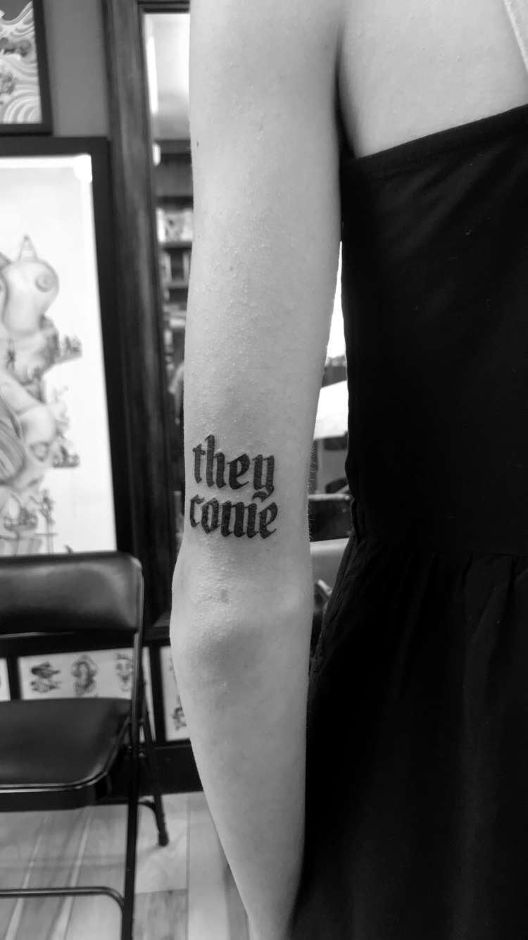 they come they go tattoo