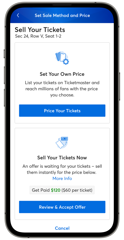 ticketmaster resale tickets