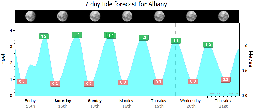 tide times albany