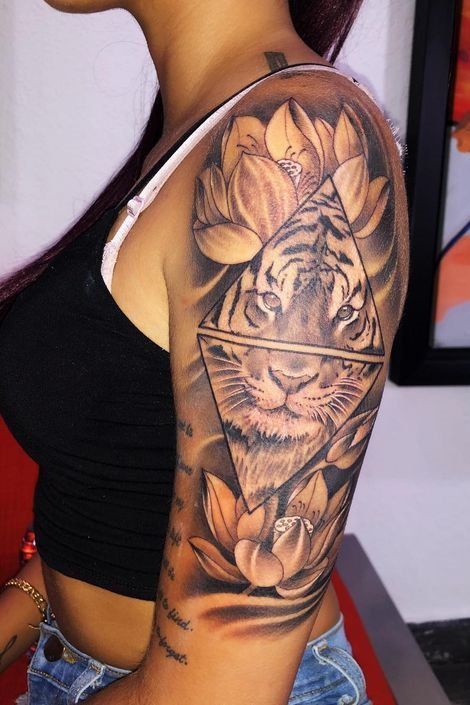 tiger tattoos for women